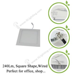 3W LED Panel Lights Square Shape-Detail