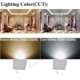 3W LED Panel Lights Square Shape-CCT