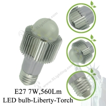 Globe-LED-Light-Bulbs-Liberty-Torch-E27-7W-Details