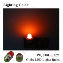 Globe LED Light Bulbs Liberty Torch-E27-3W-Red-Lighting-Color