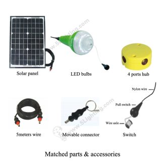 Solar Lighting Kits -5L-LY-KZ-SM01-Match-Parts&accessoories