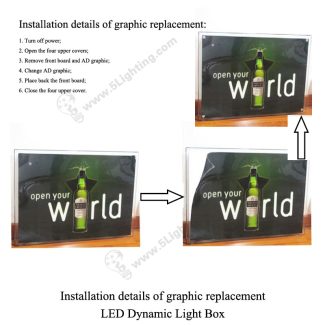 LED Dynamic Light Box Slim - Installation -1