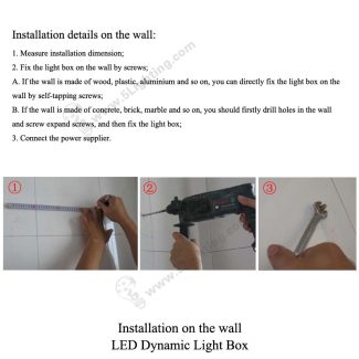 LED Dynamic Light Box Slim - Installation -2