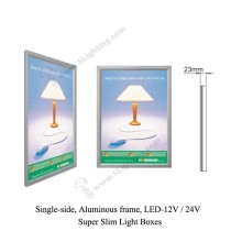 Super Slim Light Boxes Single Side Aluminous - 1