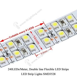 SMD 3528 Double Line LED Strip - Cutting Methods