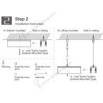 4 Circuit Track Lighting Parts - Installation Instruction - 2