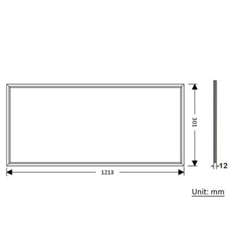 LED Panel Lights - 1×4 - Dimension
