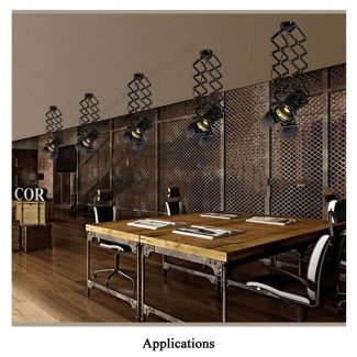 Ceiling Track Rail Lighting Accordion Pantograph - Applications