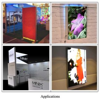 Fabric Light Boxes Single-sided - 28mm - Applications