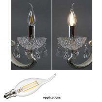 Dimmable Filament LED Candle 2w ca10 - applications - 3