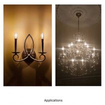 Dimmable Filament LED Candle - 4w - b10 - applications - 2