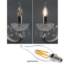Dimmable Filament LED Candle - 4w - ca10 - applications - 3