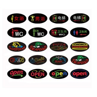 open signs text content, open signage patterns oval, welcome sign custom