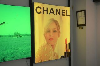 RGB led fabric light boxes colorful yellow