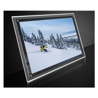 ultra thin single side crystal led light box display