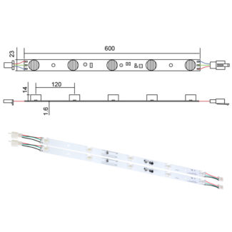 led light box edge lights 600 mm