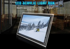 Acrylic LED light box features