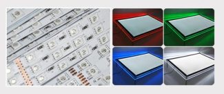 crystal acrylic LED light boxes colors