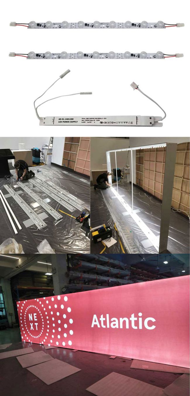 LED Light box Lighting with built-in transformer