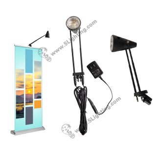 Led Arm Banner Stand Spotlights