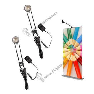 Led Arm Banner Stand Spotlighting