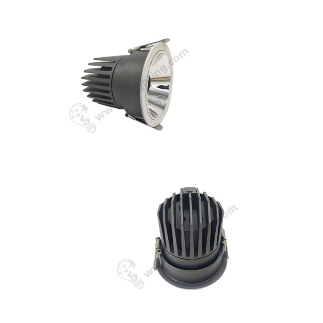 Anti glare downlights