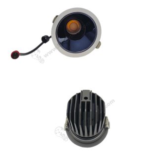 Anti glare recessed downlights factory 15W