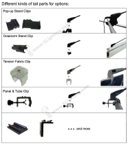 LED Pop-up Display Lights-LXCOB-A-Tail-parts-options