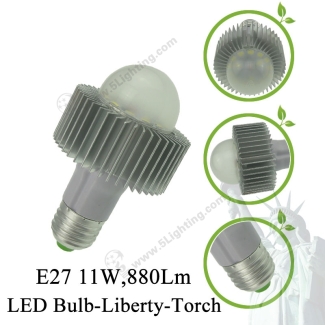 Globe-LED-Light-Bulbs-Liberty-Torch-E27-11W-Details
