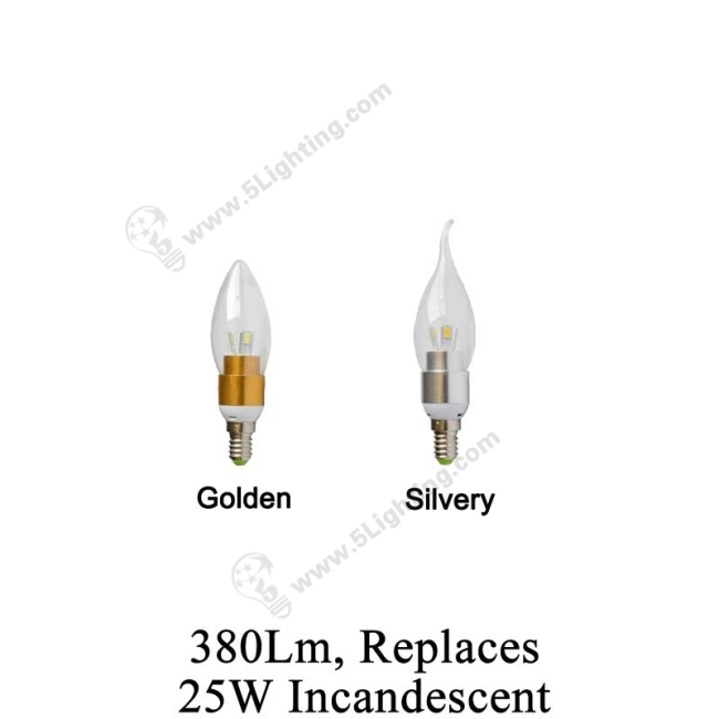 3W Led Candelabra Bulbs E12-1