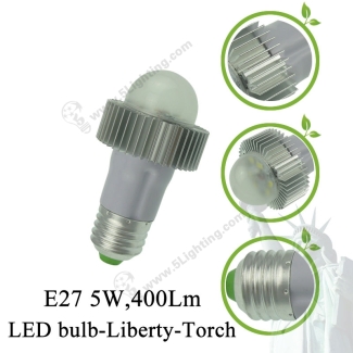 Globe-LED-Light-Bulbs-Liberty-Torch-E27-5W-Details