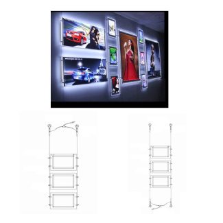 led crystal light boxes hanging types