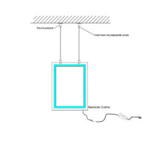 LED crystal light boxes display