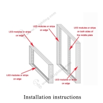 LED Edge Lighting 9W -12V-Installation-instructions