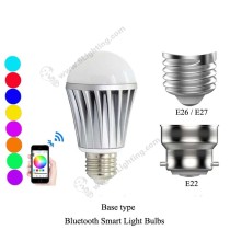 Bluetooth Smart Light Bulbs RGBW-7W-A-Base-Type