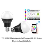 Bluetooth Smart Light Bulbs RGBW - 7W - B -1