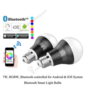 Bluetooth Smart Light Bulbs RGBW - 7W - B -2