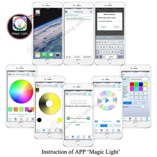 Bluetooth Smart Light Bulbs RGBW-7W-B-APP-Instruction
