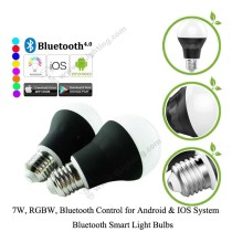 Bluetooth Smart Light Bulbs RGBW 7W - B - Details