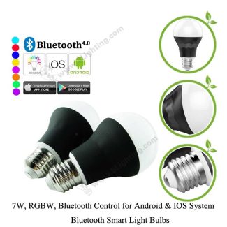 Bluetooth Smart Light Bulbs RGBW 7W - B - Details