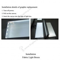 Fabric Light Boxes Double sides - Installation -1