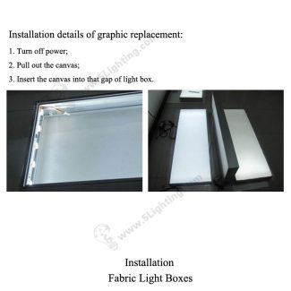 Fabric Light Boxes Double sides - Installation -1