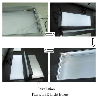 Fabric Light Boxes Double sides - Installation -2