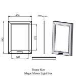 Magic Mirror Light Box Induction - Frame Size