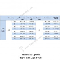 Super Slim Light Boxes Double Sides Classic Hang Type - Size Option