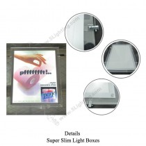 Super Slim Light Boxes Double Sides Crystal Frame - Details