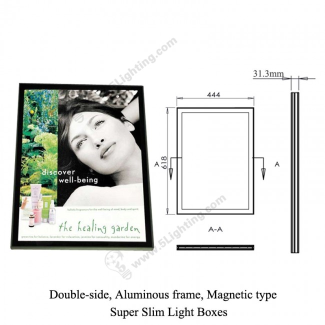 Super Slim Light Boxes Double Sides Magnetic Type - 1 Super Slim Light Boxes Double Sides Magnetic Type - 1