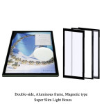 Super Slim Light Boxes Double Sides Magnetic Type - 2