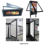 Super Slim Light Boxes Double Sides Waterproof - Applications