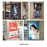 Super Slim Light Boxes Single Side Aluminous - Applications